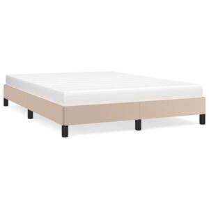 vidaXL Okvir za krevet boja cappuccina 140x190 cm od umjetne kože