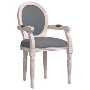 vidaXL Blagovaonska stolica tamnosiva 54 x 56 x 96,5 cm od tkanine