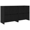 vidaXL Komode 2 pcs Crni hrast 70 x 41 x 75 cm Konstruirano drvo