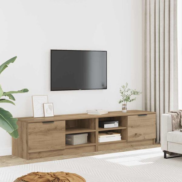 vidaXL 2-dijelni TV ormarić Artisan hrast 80x35x36,5 cm izrađeno drvo