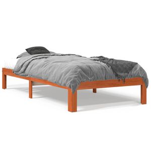 vidaXL Okvir kreveta bez madraca vo&scaron;tano smeđi 75 x 190 cm od borovine