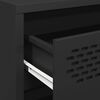 vidaXL Komoda crna 68x39x73,5 cm hladno valjani čelik
