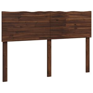 vidaXL Uzglavlje s prirodnim rubom ROSTOCK Tamno smeđa 160 cm