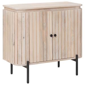 vidaXL Kreveta 70 x 30 x 65 cm Čvrsto Mango Drvo i Inženjersko Drvo