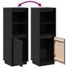 vidaXL Visoka komoda crna 37 x 34 x 110 cm od masivne borovine