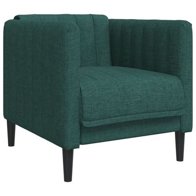 vidaXL Sofa fotelja od tkanine tamnozeleni
