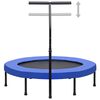 vidaXL Trampolin za vježbanje s ručkom i sigurnosnim jastučićem 122 cm