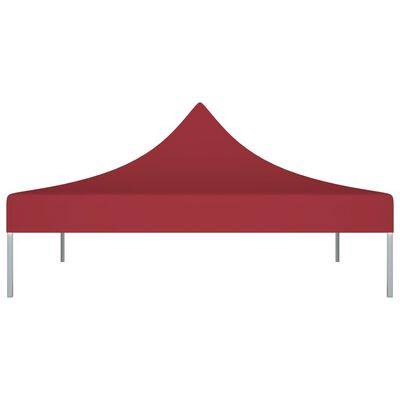 vidaXL Krov za šator za zabave 2 x 2 m bordo 270 g/m²