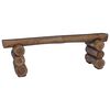 vidaXL klupa Prirodna 110 x 30 x 34 cm Čvrsto teak drvo
