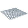 vidaXL Re&scaron;etka Srebrna 50 x 50 x 2 cm Vruće pocinčani čelik
