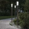 vidaXL Stupić za zidne lampe 3 kom 110 cm od nehrđajućeg čelika IP44