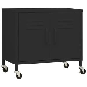 vidaXL Ormarić za pohranu crni 60 x 35 x 56 cm čelični