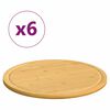 vidaXL Daske za rezanje 6 kom &Oslash; 30 x 1,5 cm cm od bambusa