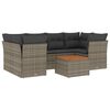 vidaXL 7-dijelni set vrtnih sofa sivi od poliratana