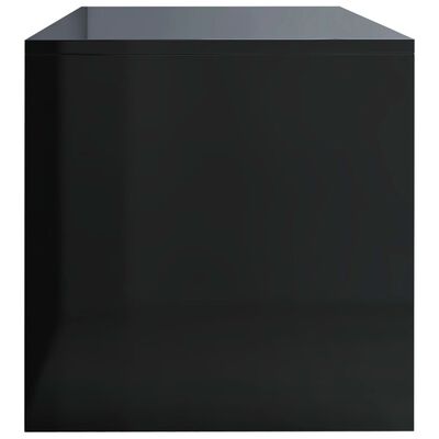vidaXL TV ormarić od iverice visoki sjaj crni 80 x 40 x 40 cm