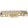 vidaXL Set vanjskih sofa 7 pcs Bijela i bež 79 x 79 x 37 cm Poliester