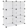 vidaXL Stalak za cipele prozirni 84 x 31,5 x 93 cm PP