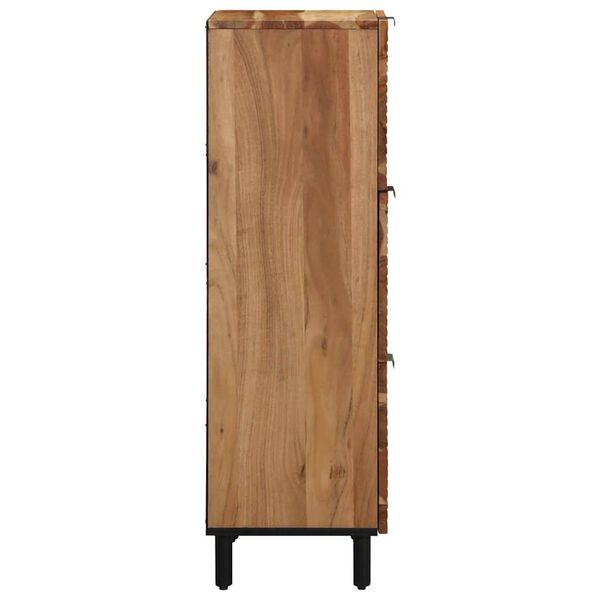 vidaXL Highboard Prirodna 40 x 33,5 x 110 cm Čvrsto drvo akacije