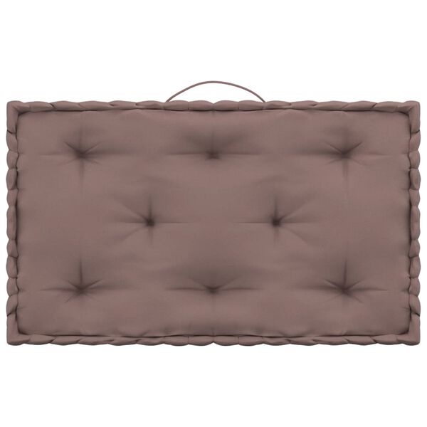 vidaXL Paletni podni jastuci 7 kom smeđe-sivi pamučni