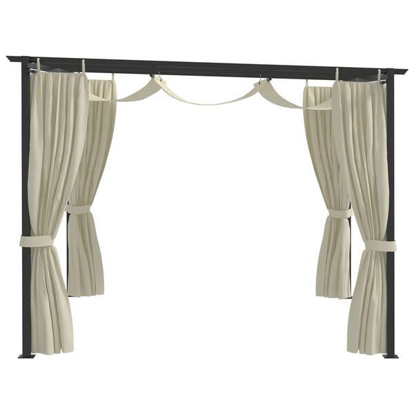 vidaXL Sjenica 4 x 3 m krem