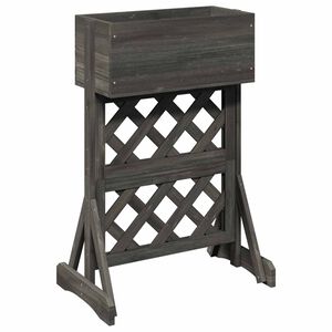 vidaXL Vertikalni vrtni re&scaron;etka Siva 48 x 30 x 70,5 cm
