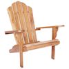 vidaXL Vrtna Adirondack stolica Prirodna Čvrsto teak drvo