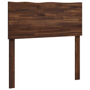 vidaXL Uzglavlje s prirodnim rubom ROSTOCK Tamno smeđa 80 cm