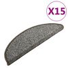 vidaXL Tepisi za stepenice 15 kom antracit 65x21x4 cm