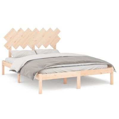 vidaXL Okvir za krevet 140 x 200 cm od masivnog drva