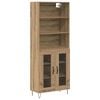 vidaXL Highboard 2 pcs Umjetnički hrast 69,5 x 34 x 180 cm