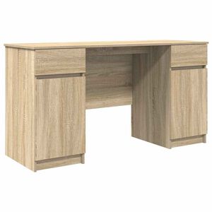 vidaXL Stol sonoma hrast Konstruirano drvo 140 x 49 x 76 cm