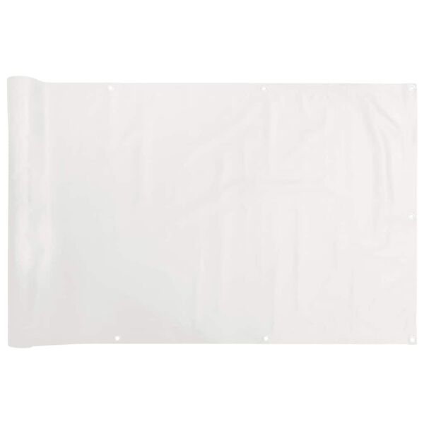 vidaXL Balkonski zaslon za privatnost bijeli 800 x 75 cm PVC