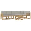 vidaXL Set vanjskih sofa 7 kom. Bijela i svjetlosiva