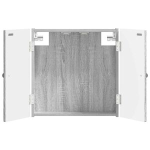vidaXL Kabinet za mete BREDA Siva Sonoma 52,5 x 10,5 x 53,5 cm