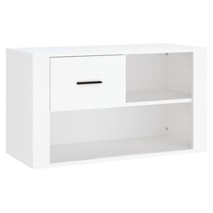 vidaXL Ormarić za cipele bijeli 80 x 35 x 45 cm od konstruiranog drva