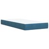 vidaXL Box spring krevet s madracem tamnoplavi 90x200 cm bar&scaron;unasti