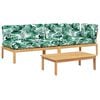 vidaXL 3-dijelni set vrtnih sofa od paleta s jastucima od drva bagrema