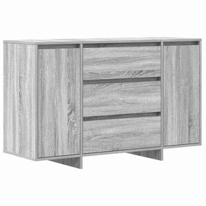 vidaXL Kreveta Siva Sonoma 120 x 41 x 75 cm Konstruirano drvo