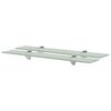 vidaXL Zidne police 2 kom staklene 60 x 10 cm 8 mm