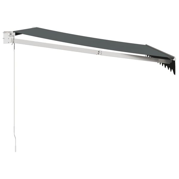 vidaXL Tenda na uvlačenje antracit 3 x 2,5 m od tkanine i aluminija