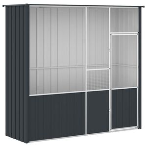 vidaXL Kavez za ptice antracit 215 x 78 x 200 cm od pocinčanog čelika