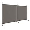 vidaXL Sobna pregrada s 2 panela antracit 348 x 180 cm od tkanine