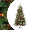 vidaXL Umjetno božićno drvce s nogom s stalakom Zelena 150 cm PE i PVC