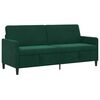 vidaXL Sofa s pohranom Tamnozelena 192 x 78 x 87 cm Poliester
