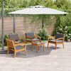 vidaXL Bistro set 5 pcs Smeđa 59,5 x 70,5 x 72,5 cm Poliester