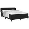 vidaXL Boxspring krevet s madracem Crna 140 x 190 cm tkanina