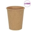 vidaXL papirnate &scaron;alice za kavu 1000 kom 8 oz 200 ml smeđe