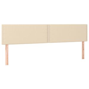 vidaXL Uzglavlja krem 180x5x78/88 cm od tkanine