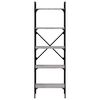vidaXL Regal za knjige 5 razina siva boja hrasta 56x31,5x174 cm drveni