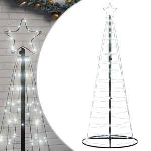 vidaXL LED božićno drvce 200 LED hladno bijelo 180 cm